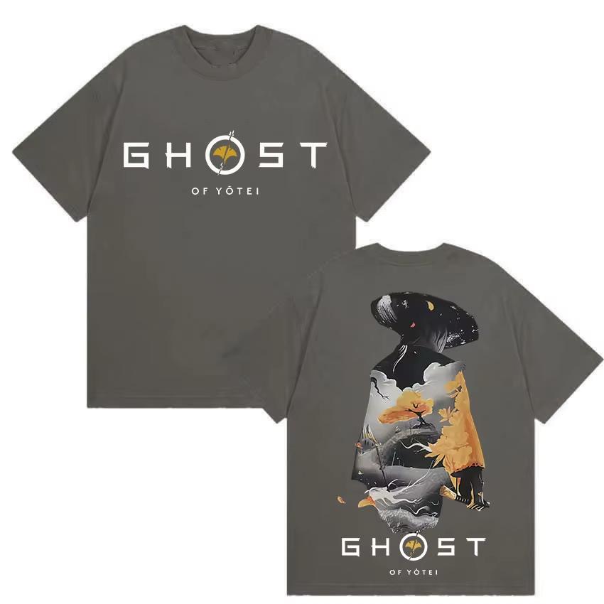 Ghost of Yotei Japan Graphic T Shirts Mens Harajuku Clothing Short Sleeve Tshirts Casual Springsummer Short Sleeve Top