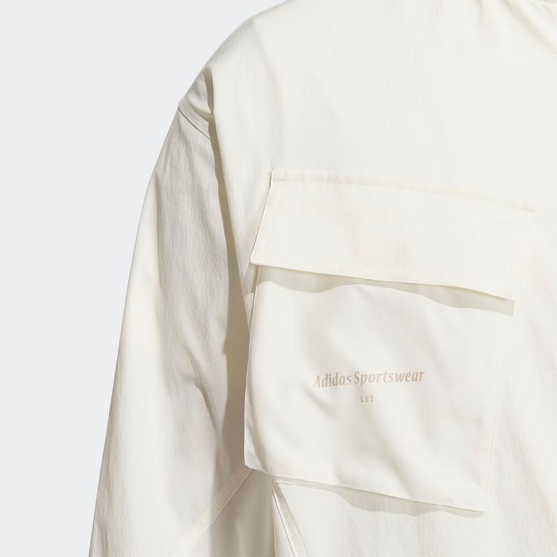 Adidas Сплошной цветной значок с логотипом и воротником-стойкой, куртка с длинными рукавами, мужские куртки белого цвета, IP4988