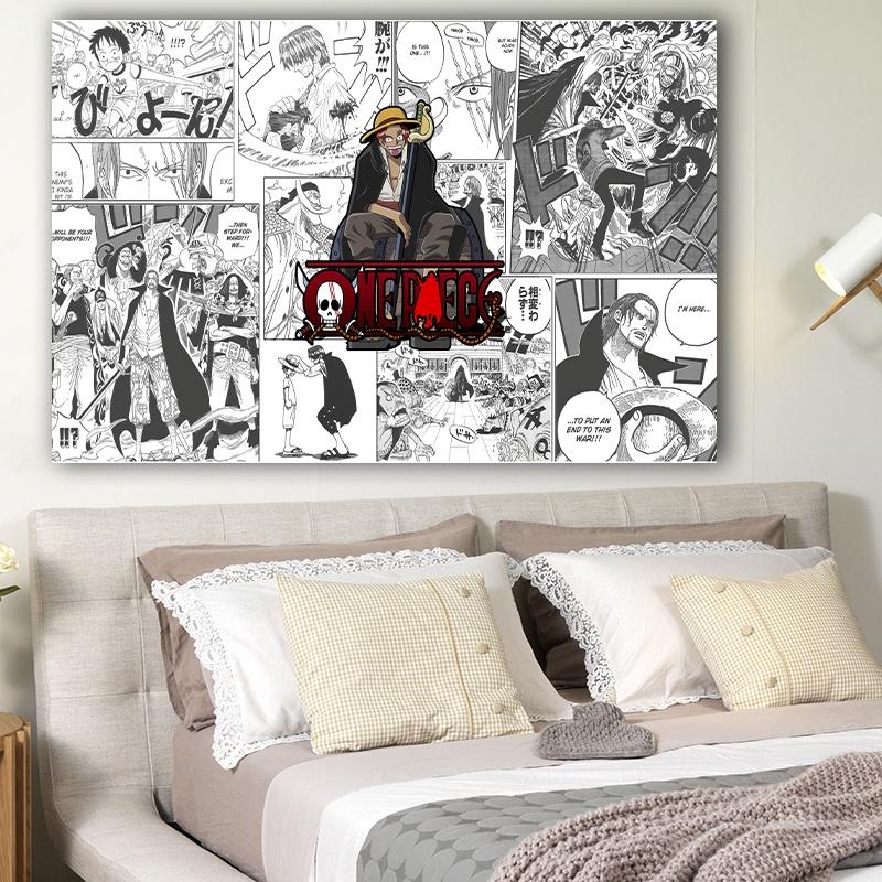 Декоративный постер, цельный аниме-персонаж, красные волосы, хвостовики, фон, ткань для декора стен дома, спальни