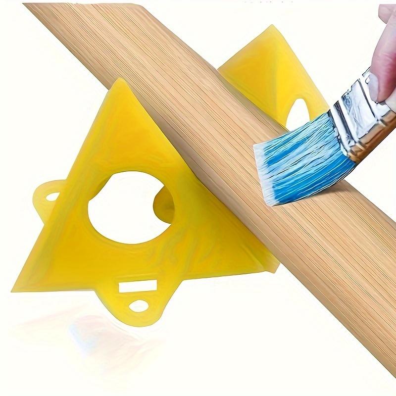 Набор из 10 пластиковых треугольных мольбертов, Пирамидальная подставка для деревообработки, Стойка для красок, Держатель для аэрозольной краски, Блок-подушка для покраски по дереву