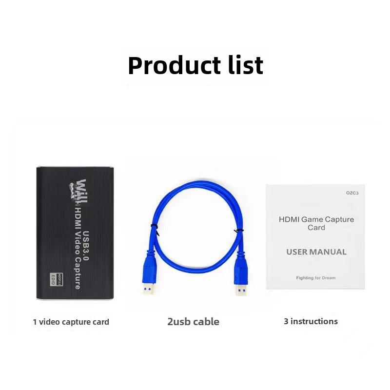 Карта захвата USB 3.0 HDMI 4K для стриминга и записи игр