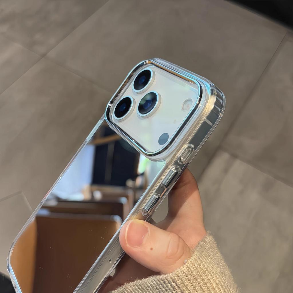 iPhone 17 Pro and 17 Pro Max Painted Makeup Mirror Phone Case