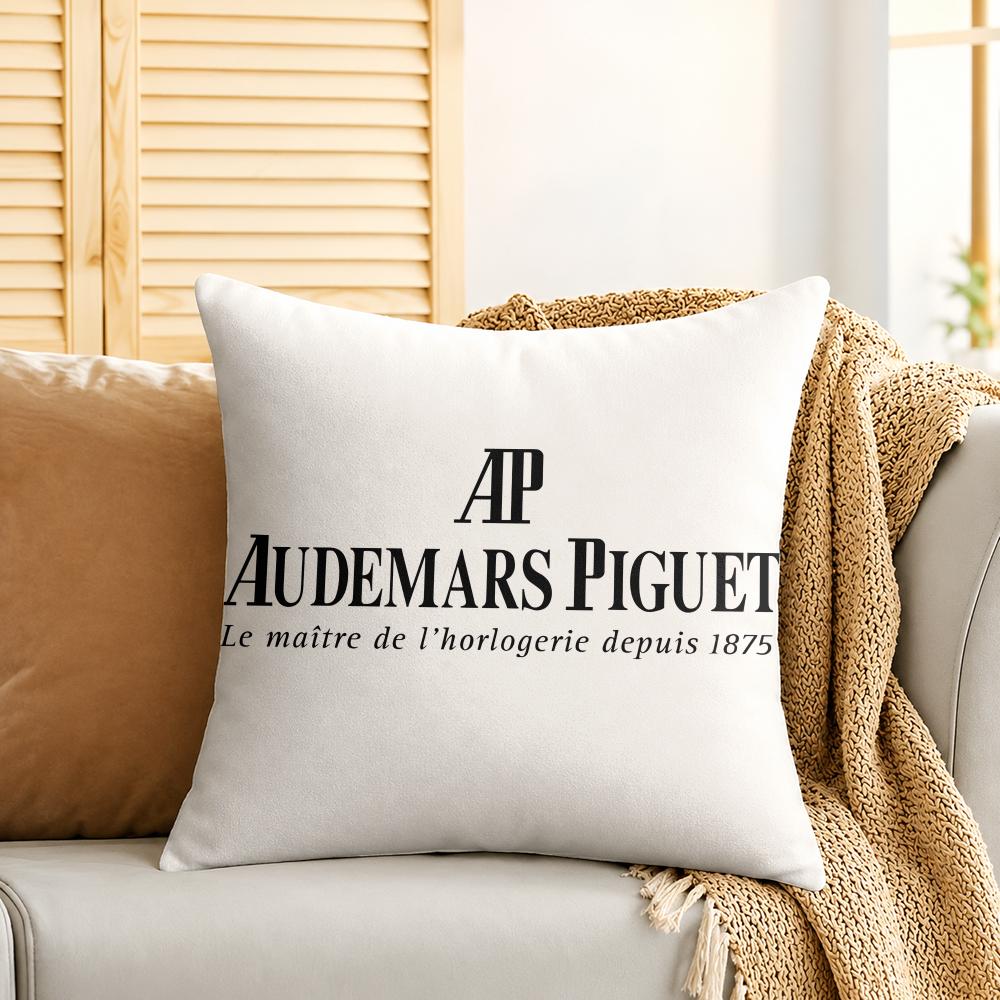 Чехол на подушку с логотипом Audemars Piguet, шелковистый короткий плюш, скрытая молния, пылезащитный чехол для диванной подушки, для домашнего декора