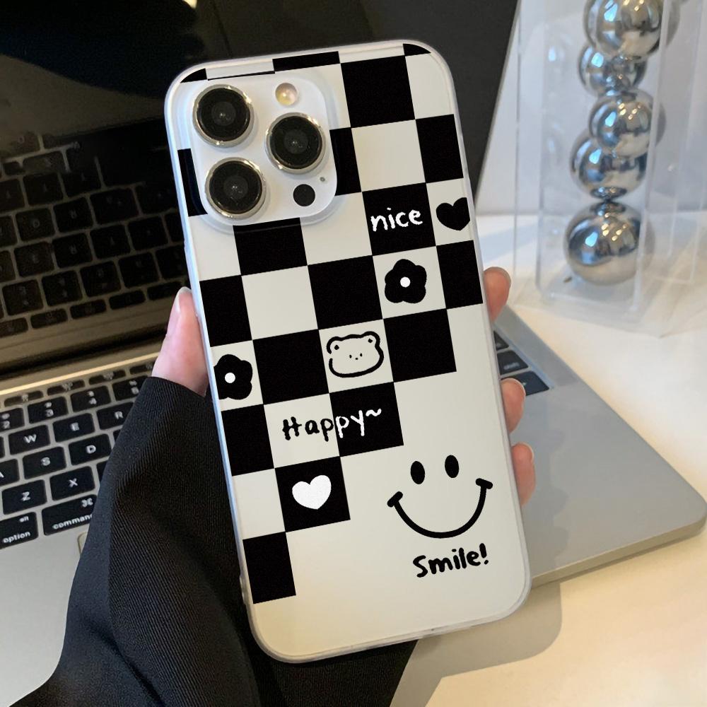 Чехлы для мобильных телефонов iPhone 11 13 15 Pro Max 12 14 Pro Max Чехол для iPhone 16 15 Plus 13 Pro 12 Матовая текстура с рисунком в виде мультяшных цветов