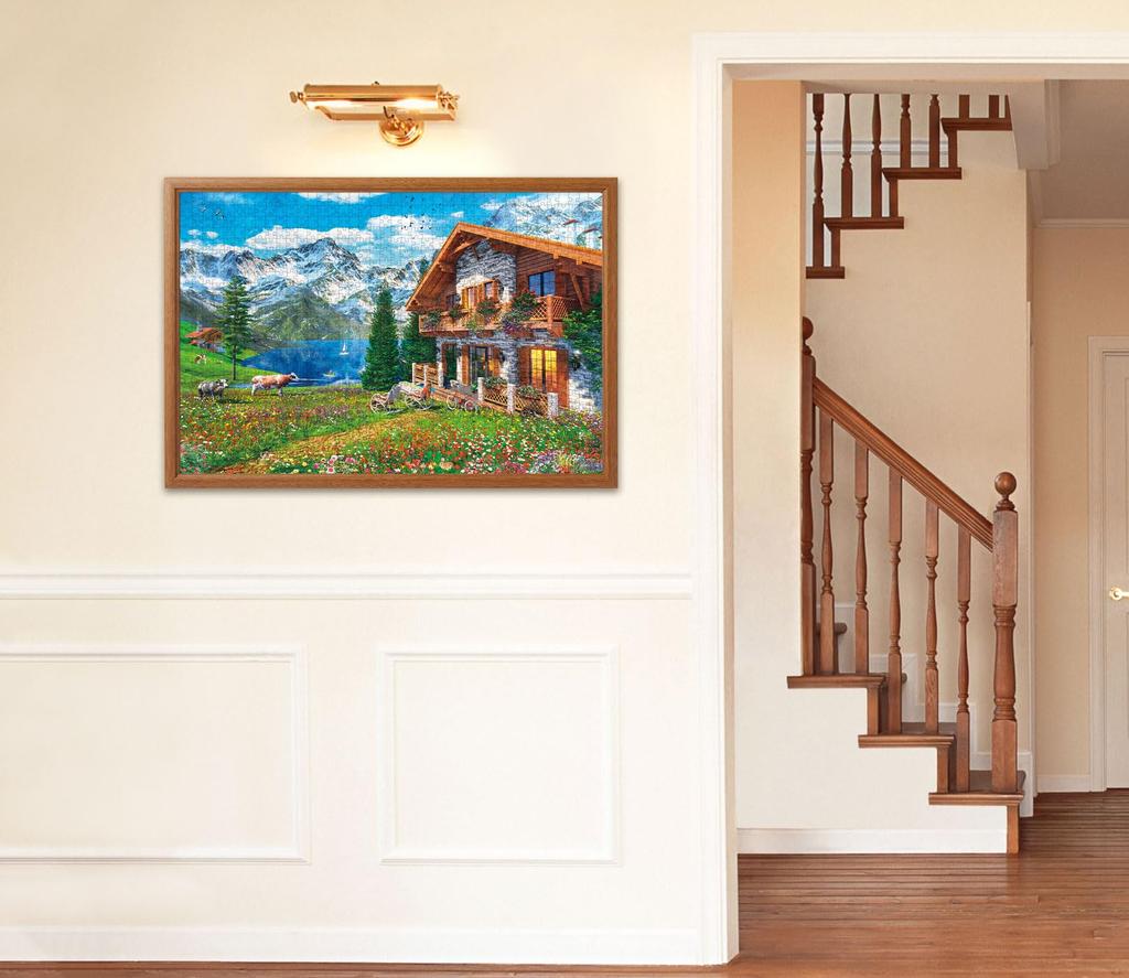 Apple One 1000 Piece Jigsaw Puzzle Flower Blooming Alps House (50x75cm)