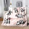 Opossum Screm Cute Pattern Blanket Flannel Plush Blanket Possum Animal Soft Throw Bedroom Sofa Warm Blanket Picnic Blanket Gift