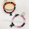 2 pcs of Spider Pendant Heart Shaped Magnet Bead Couple‘s Bracelets