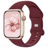 Силиконовый ремешок для Apple Watch 45 мм 44 мм 40 мм 41 мм 49 мм 38 мм 42 мм Correa Браслет iWatch series 6 ultra2 7 8 9 se 44 мм ремешок