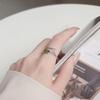 Adjustable Enamel Leaf Ring Oil Drop Women's Ring Elegant Leaf Opening Ring  Gifts