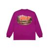 Palace FW21 Футболка с круглым вырезом и длинными рукавами с изображением Chapping Scenic Print Топы унисекс сливового цвета P21LS013