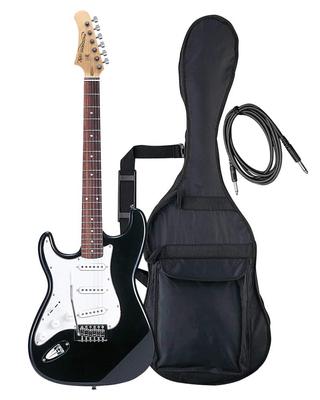 Электрогитара PhotoGenic ST-250LH/BK, тип ST, черная, для левшей [в комплекте мягкий чехол, защитная пленка и ключ для регулировки]