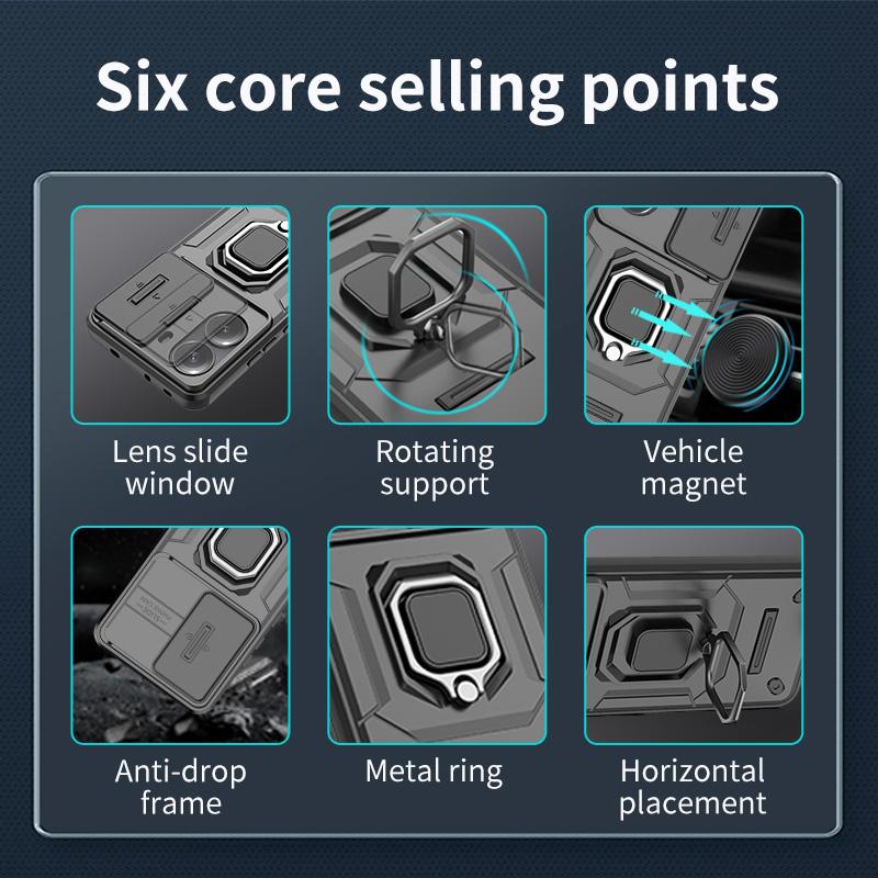 Для Xiaomi Poco X7 Pro 5G чехол автомобильный магнитный кольцо подставка бронированный телефон чехлы для Pocophone Poko Little X7Pro X 7 Pro 5G задняя крышка