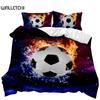 Soccer Duvet Cover Football Kids Bedding Set 3D Comforter Cover Boys Teens Sport Lovers Double Queen King Polyester Qulit Cover