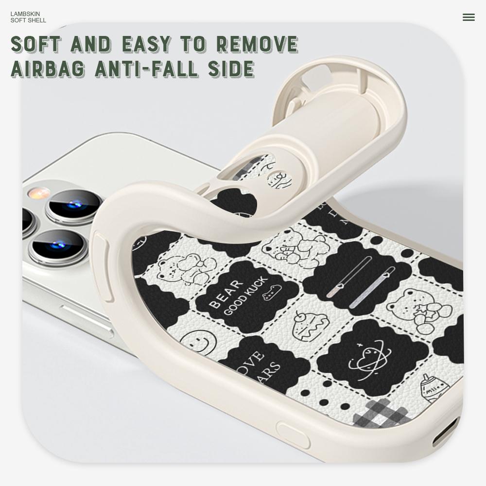 Тонкий кожаный чехол с милыми медведями из мультфильма, чехол из искусственной кожи для телефона Huawei Honor Infinix iPhone Vivo