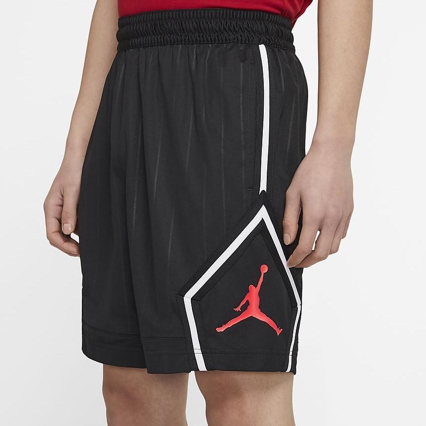 Мужские баскетбольные тренировочные шорты Air Jordan Jumpman Diamond черные CD4909-010