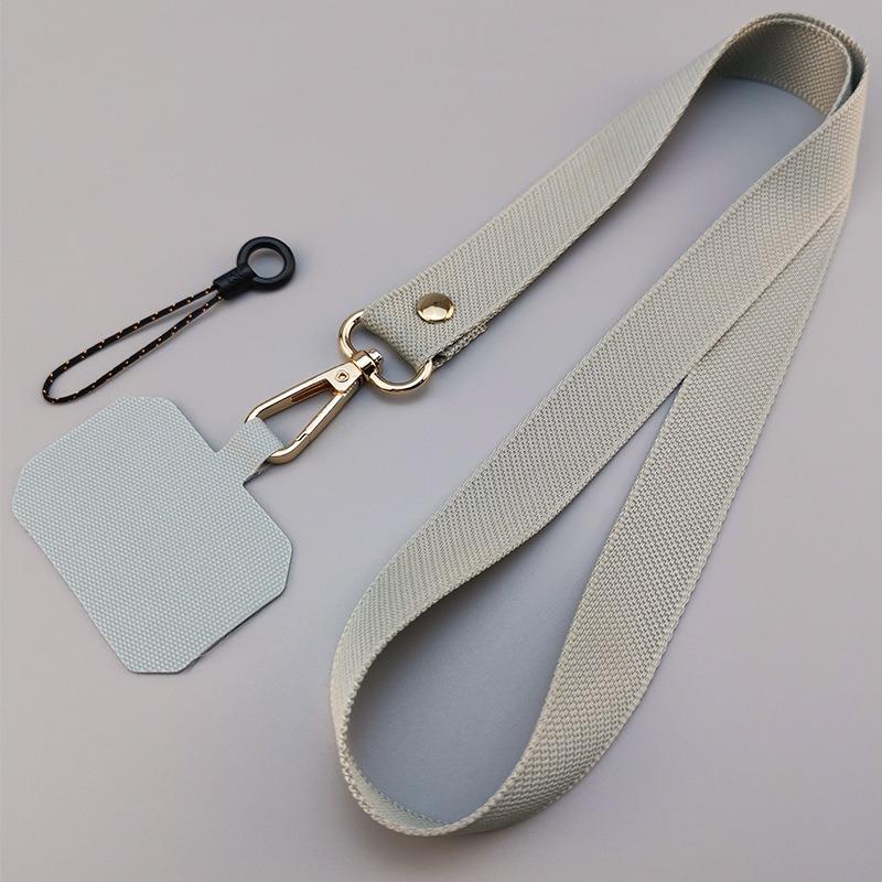 Long Solid Color Durable Mobile Phone Straps Lanyard Broadband Chain Sling Pendant Neck Rope Simplicity Anti-Lost Rope Pendant
