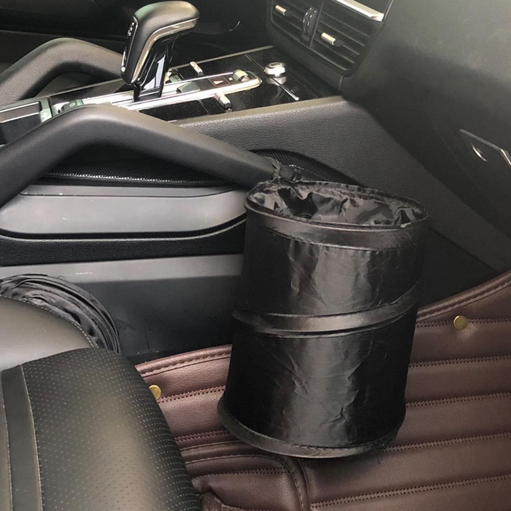 Для автомобильного мусорного бака, сумка, водонепроницаемая автомобильная мусорная корзина, герметичное ведро для автоматического хранения, автомобильный мешок для мусора с боковым карманом