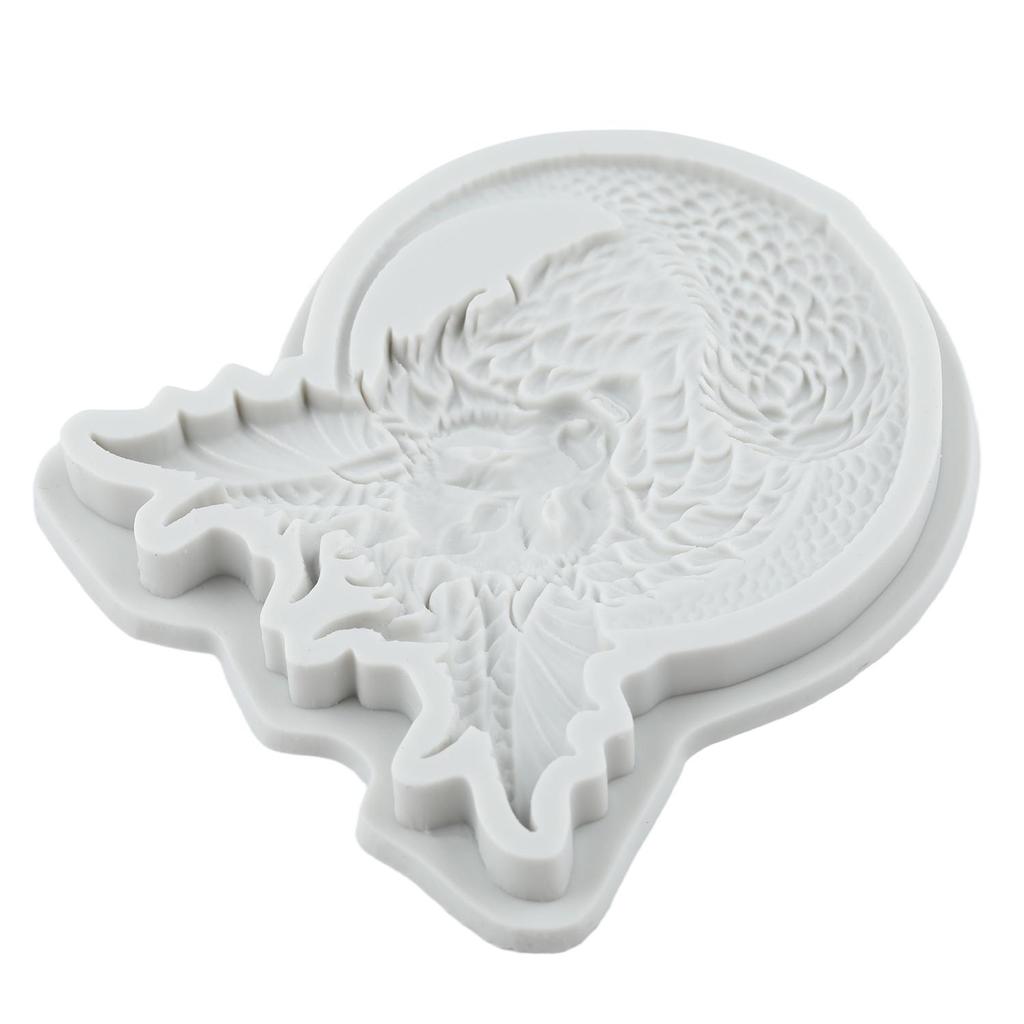 Dragon Silicone Mold Dragon and Wolf Head Fondant Molds Cake Decorating Tools Cupcake Topper Candy Sugar Craft Gum Paste Polymer Clay