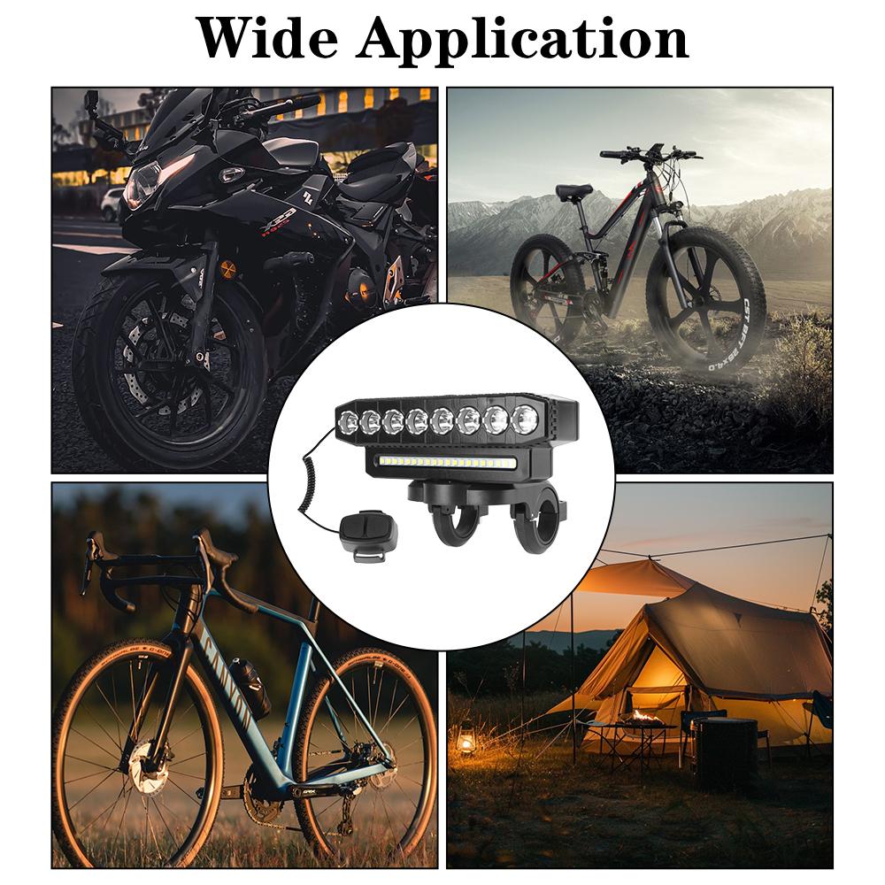 Портативные велосипедные фонари 6 режимов освещения 8/5 светодиодов 20/12 SMD мотоциклетные прожекторы универсальный водонепроницаемый фонарик перезаряжаемый светодиодный налобный фонарь