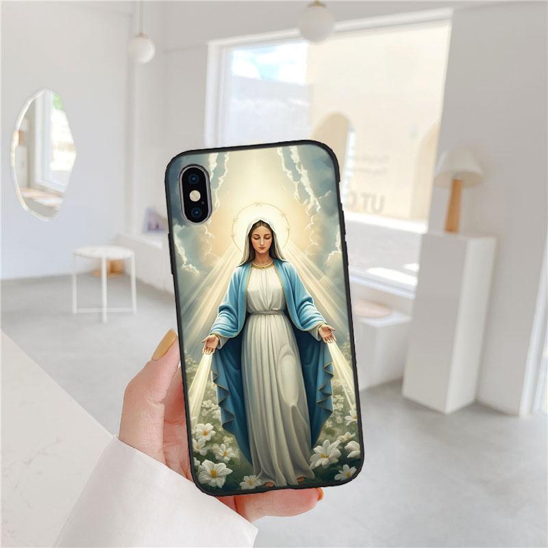 BF115 Virgen Maria Phone Case for Samsung Galaxy M06 M15 M16 M35 M55 M56 A36 A42 A50 A50S A51 A52 A32 A33 A05 A05S A06 A16 A20