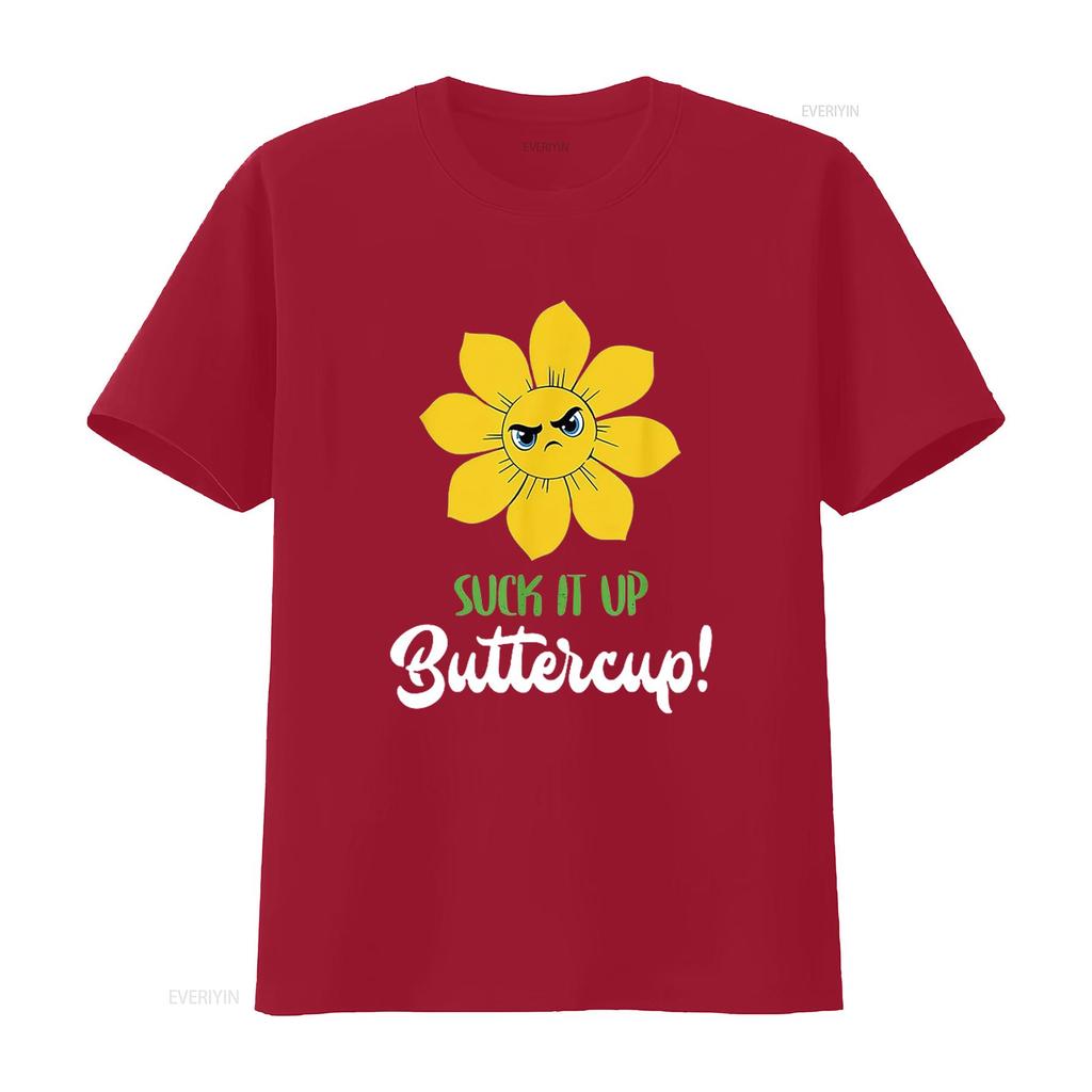 Unisexs Suck It Up Buttercup T Shirt Black vintage Washed streetwear designer clothes Comfortable graphic homme