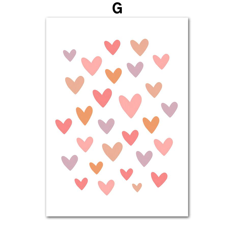 Картина на холсте Звезда Луна Радуга Облако Вдохновляющие Плакаты Печать Детские Скандинавские Детские Настенные Картины Декор Детской Комнаты Для Девочек