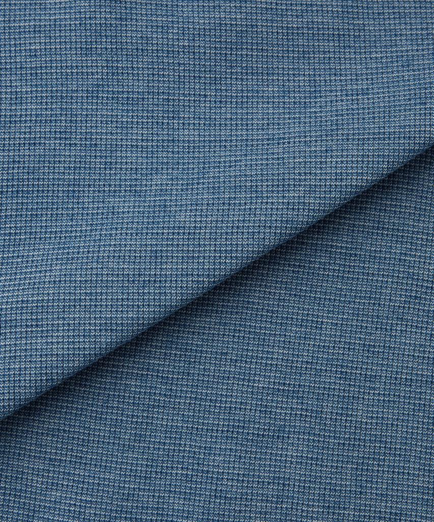 ВЫДАЮЩАЯСЯ вафельная футболка-henley с полурукавом, цвет индиго_L.Синий