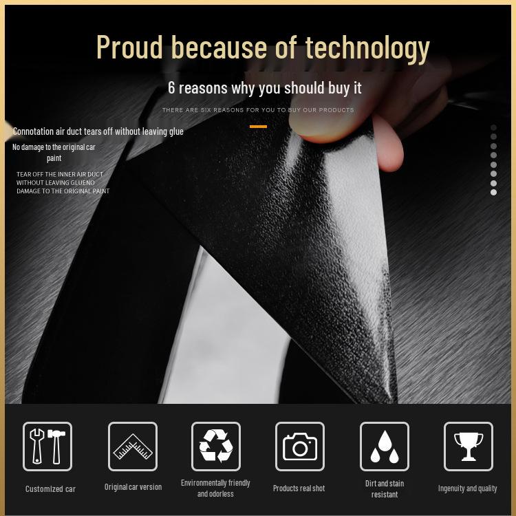 Черный Воин Матовая Наклейка на Автомобиль для 18-20 BYD Qin Pro Декор Интерьера