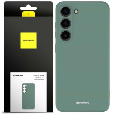 Силиконовый чехол Sc для Galaxy S23 Темно-зеленый