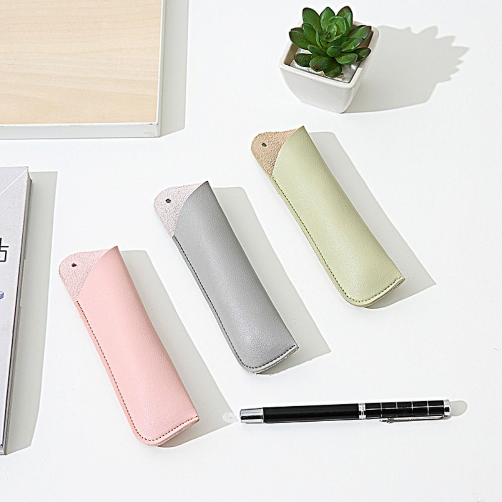 Holder Leather Pen Bag Handmade Pen Sleeve Pouch Pen Protection Cover Pen Protective Bag Scrapbook