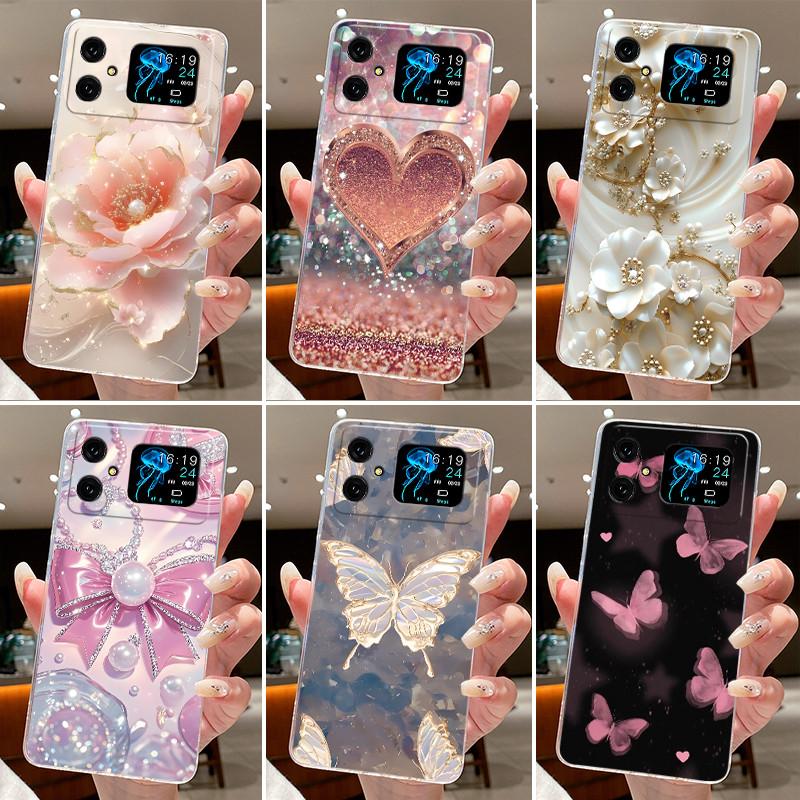 Phone Case For Cubot A20 Butterfly Bow Protective Thin Casing CubotA20 Fundas Coque Transparent Soft Silicone TPU Cover Capa