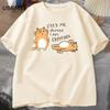 T-shirts Men Women Fuuny Cat Lovely Print T Shirt Summer Cotton Men's T-shirts Casual Harajuku Oversized Male Clothing Tees