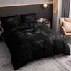 Duvet Cover Set Black Cat Print Bedding Set Soft Comfortable Duvet Cover For Bedroom Guest Room 1*Duvet Cover 2*Pillowcase