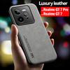 Роскошный кожаный чехол Funda для Realme GT 7 Pro / GT 7 Чехол Ультратонкий Магнитная Защитная Крышка для Realme GT7 Pro Ударопрочный Capa