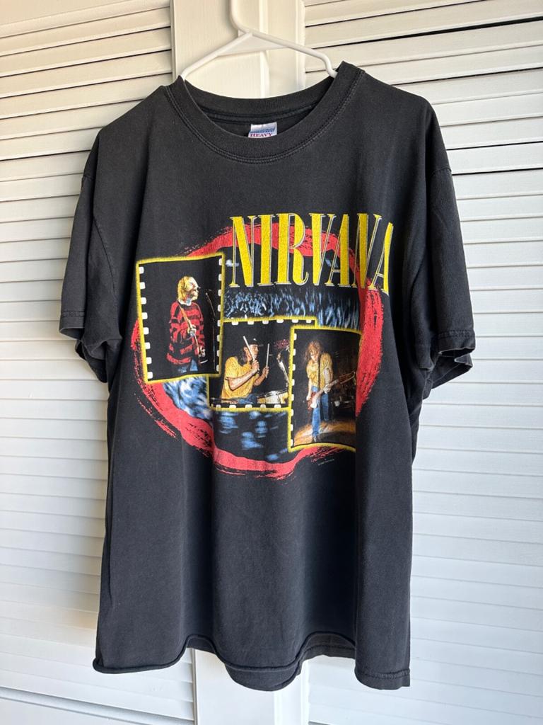 Винтажная футболка группы Nirvana 1997 года, размер L