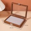 Walnut color Jewelry Box Dustproof Jewelry Display Box Vintage Ring Necklace Storage Box  Earrings