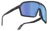 Rudy Project SPINSHIELD Sports Black Matte Blue Sunglasses, Frame, Multi-Laser Lens, SP723906-0002