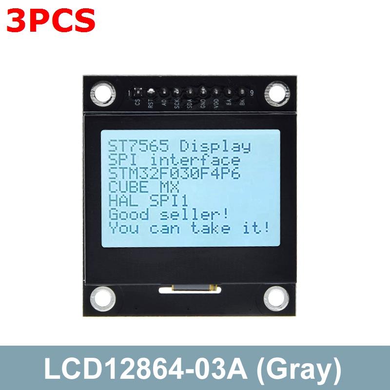 1/3 шт. TZT 12864 LCD Экран Lcd12864-03A Модуль Последовательный Порт 12864 Точечная Матрица SPI С Железной Рамкой 12864 Mмодуль Для Arduino