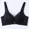Ladies Comfortable Soft Cotton Bra Wireless Brassiere Adjustment Lace Underwear Teenager Girl Gathered Small Cup Push Up Bralette Top