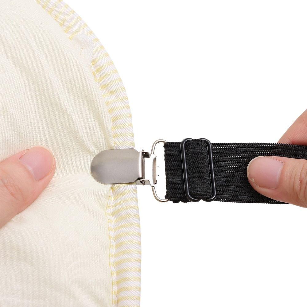 Nylon Bed Sheet Holder 12 Clips Fixing Strap Grippers Fasteners Cover Mattress Clip  Blankets