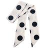 Fashion Dot Print Silk Scarf Small Size Women Skinny Bags Tie Band Neck Kerchief Foulard Ribbon Hair Band Small Scarf