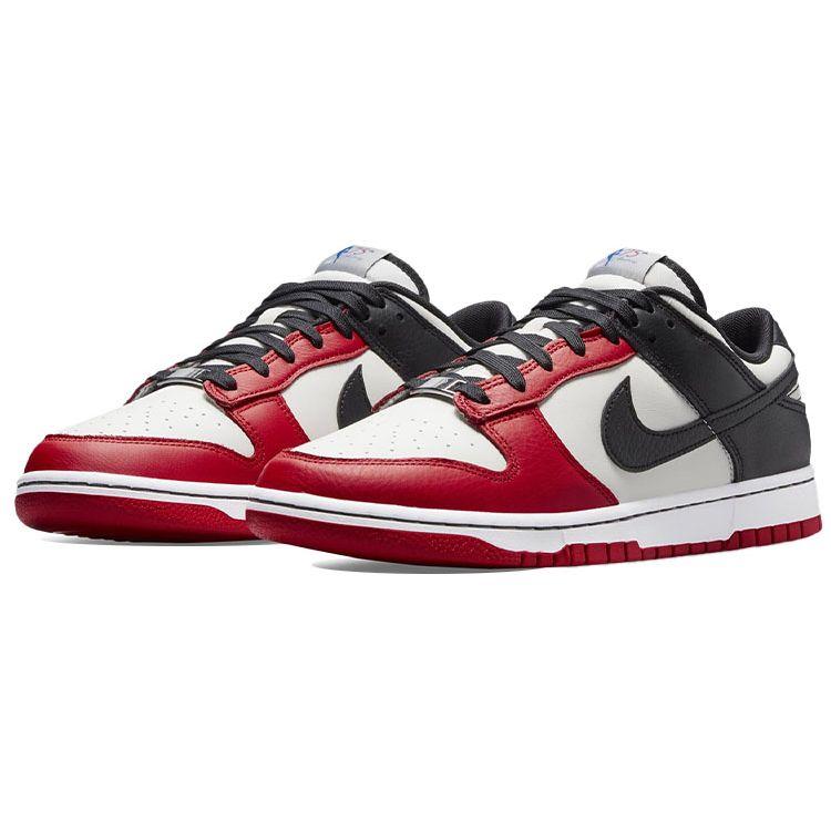 Nike NBA x Dunk Low EMB 75th Anniversary — мужские кроссовки Bulls Red Sail Black DD3363-100