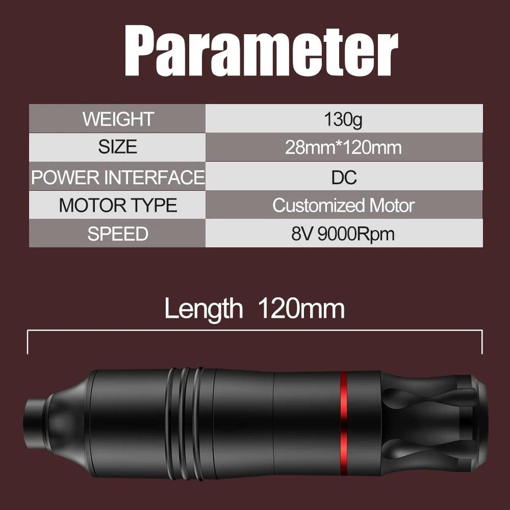 Комплект для татуировки, профессиональная машинка для татуировки, набор вращающейся ручки, блок питания, игла, чернила, DC-интерфейс, пистолет для макияжа, полный комплект, 2.нет чернил B, 1 комплект