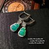 Серьги-Тыквы из Халцедона и Агата, Семена Воды Иньин, Покрыты 18-каратным Золотом, Комбинация Серьг-Цветы из Фианита Фулу