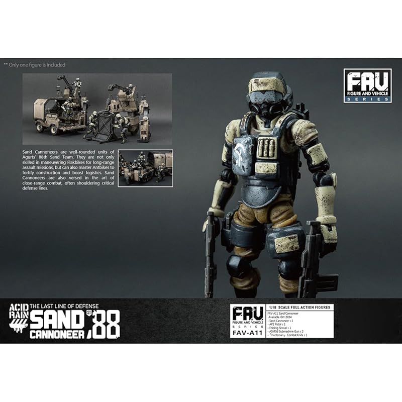 HiPlay TOY ALLIANCE 1/18 ACID RAIN FAV-A11 песчаная артиллерийская подвижная фигурка Окрашенный Готовый продукт