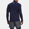 Under Armour Футболка мужская облегающая, повседневная, спортивная, дышащая, с длинным рукавом, темно-синяя, 1366066-410