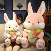 Кавайный кролик, плюшевая игрушка, чучело, кролик, морковь, мягкая кукла, подушка, детские игрушки, подарок на день рождения, Рождественский подарок для девочки