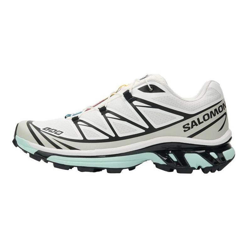 SALOMON XT 6 Низкие Беговые Кроссовки Mud Contagrip® Унисекс Хаски Белый Серый Ледяной Синий 492578