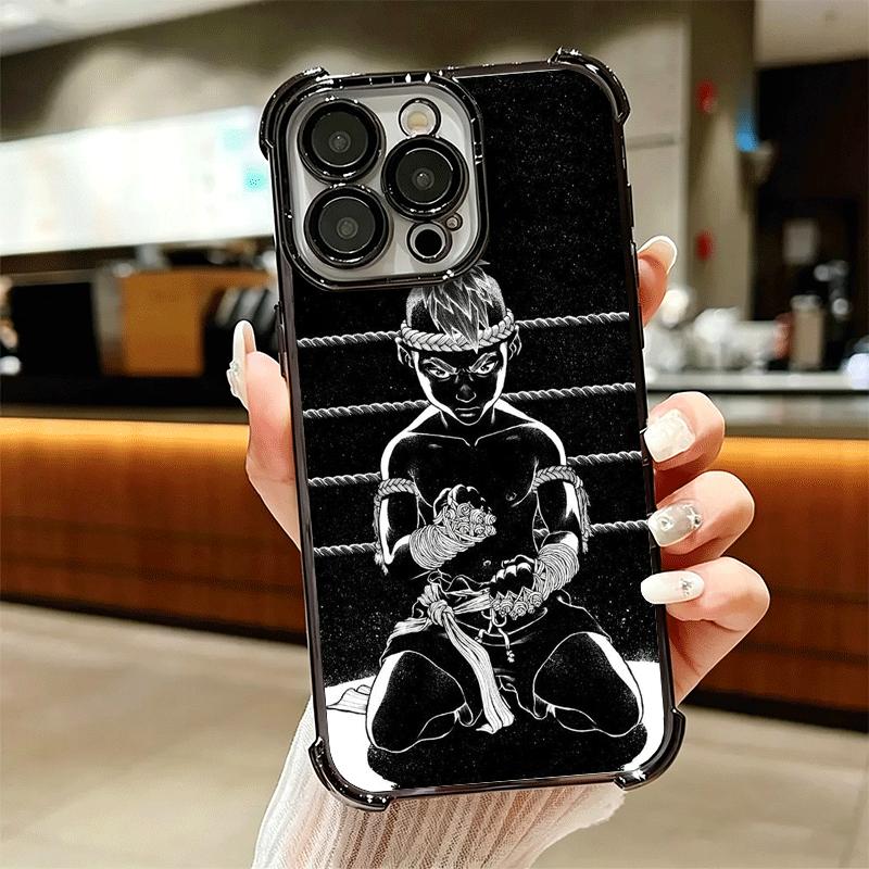 Бокс Муай Тай Мягкий Чехол Для Телефона Для iPhone 15 16 17 Air 14 Pro Max 16E Plus 13 12 Mini Покрытие Противоударный Fundas