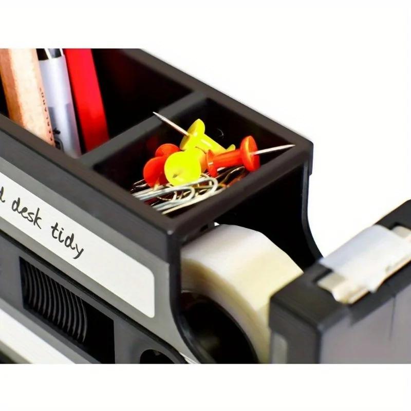 Retro Cassette Dispenser Pen Holder ABS Resin Desktop Storage Box Office Stationery Storage Box Desktop Decoration